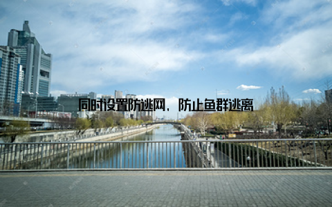 同时设置防逃网, 防止鱼群逃离