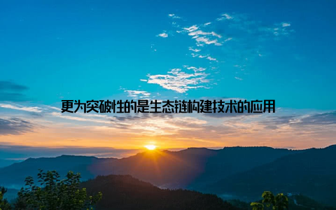 更为突破性的是生态链构建技术的应用