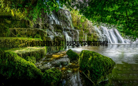 水质管理这块, 我交的学费最肉疼