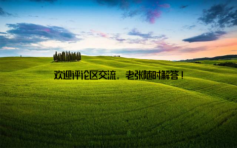 欢迎评论区交流, 老张随时解答!