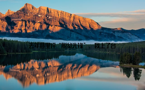去年县里评“脱贫先锋”, 我上了台
