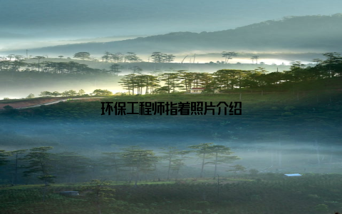 环保工程师指着照片介绍
