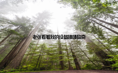 老张看着我的设备啧啧称奇