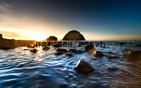 环保不仅是责任, 更是竞争力