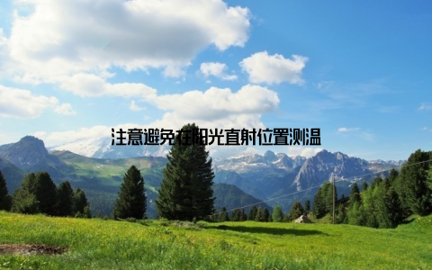 注意避免在阳光直射位置测温